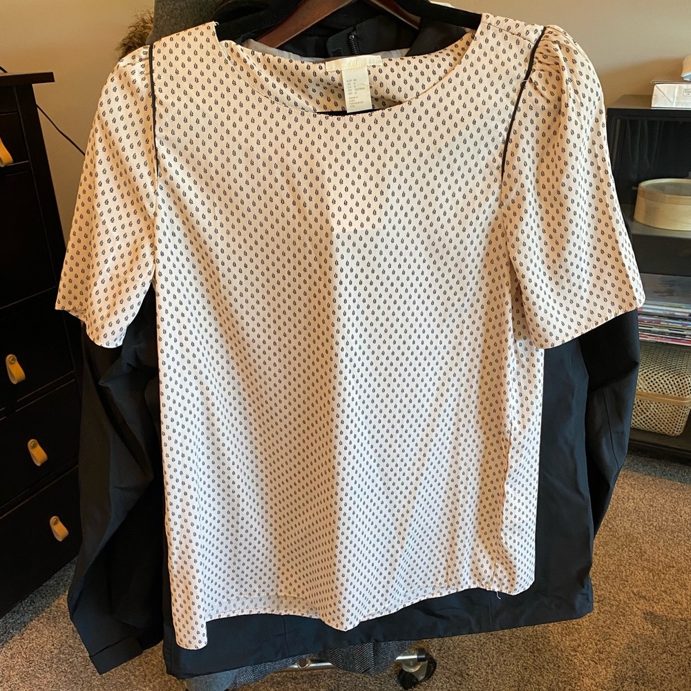 NWOT Pink and Black Blouse